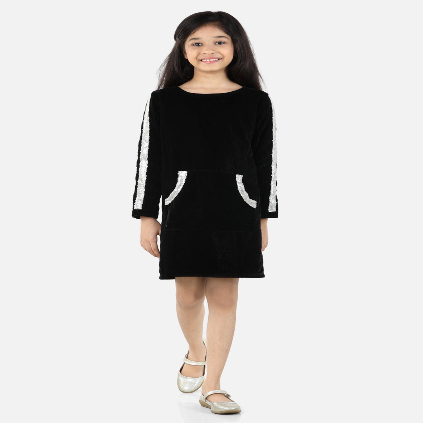 Black Full Sleeve Casual Dress