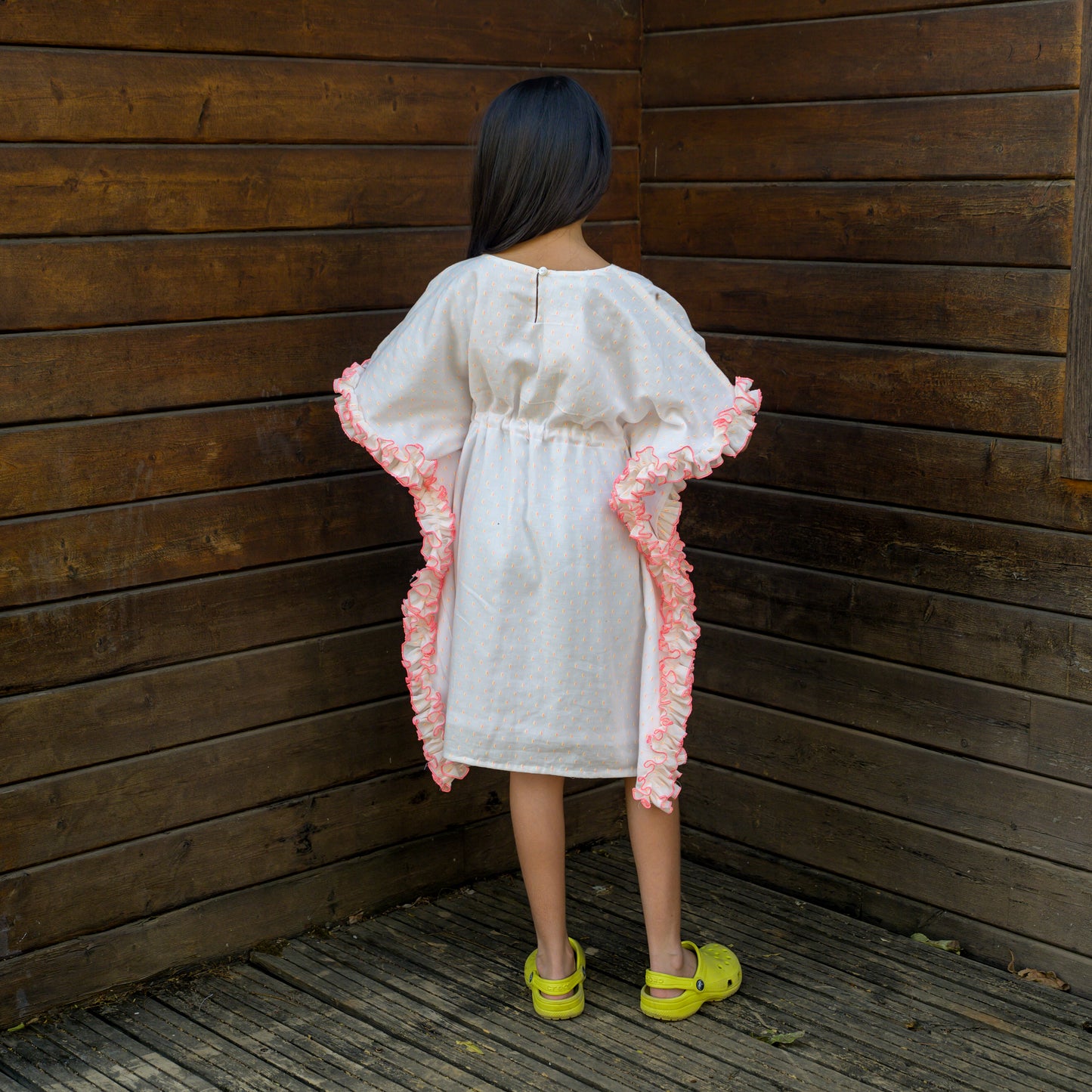 Neon Polka Dots Kaftan